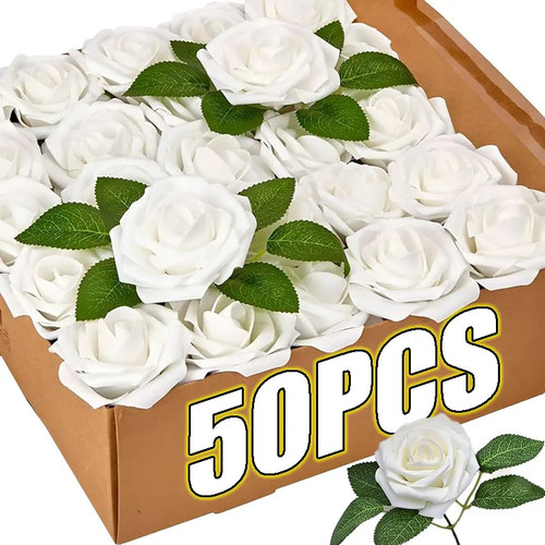 5pcs artificial roses - 50/5pcs,