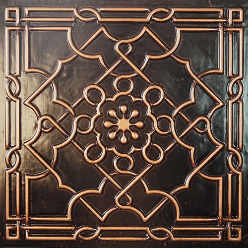 Faux painting ceiling tiles - ceiling, 3d