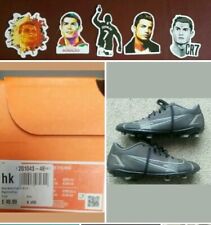Black Size 6 Nike Mercurial Football Boots In Box & Cristiano Ronaldo Stickers.