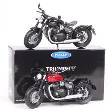 Welly 1/12 Scale Triumph Bonneville Bobber Motorcycle Model Diecast Toy Bike