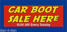 CAR BOOT SALE HERE BANNERS CHOOSE OWN DATE & TIME Car boot fares 1001