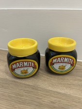 2 x Ceramic Marmite Jar Egg