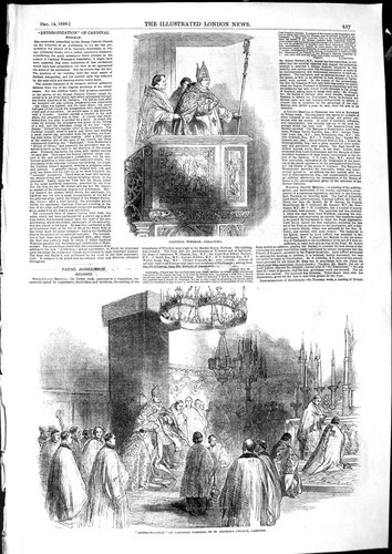 Original old antique print - old,