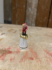 Sterling Classic Crafted In England Decorative Thimble Santa Clause Christmas