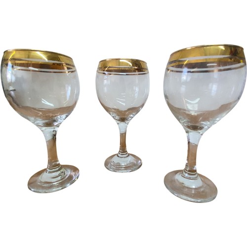 Vintage set gold rimmed - set,