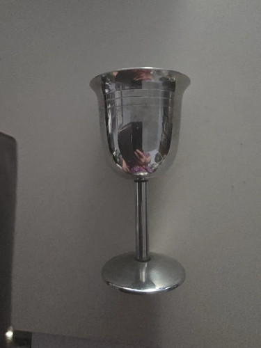 Stainless steel goblet silver - steel,