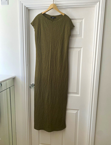 Next khaki crinkle maxi - next,