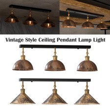 Vintage 3 Way Ceiling Light Modern Kitchen Hanging Metal Pendant Lamp Lighting