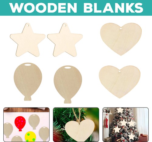 Wooden blank hearts ornaments - hearts,