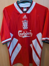 Vintage Liverpool Shirt Medium Red Home Kit 1993 1994 1995 Adidas Size 44-46