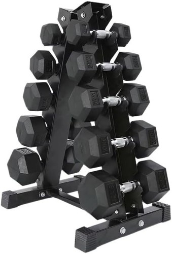 Hex dumbbell set with - dumbbell, storage