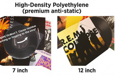 7 Inch & 12 Inch HDPE Plastic Vinyl Anti Static Inner Sleeves Single Album Cover