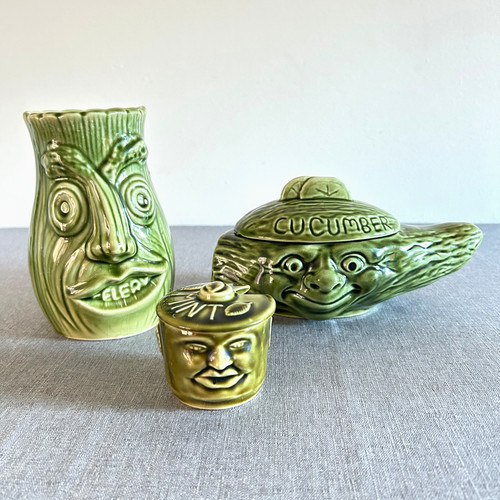 Vtg face pots retro - vtg,