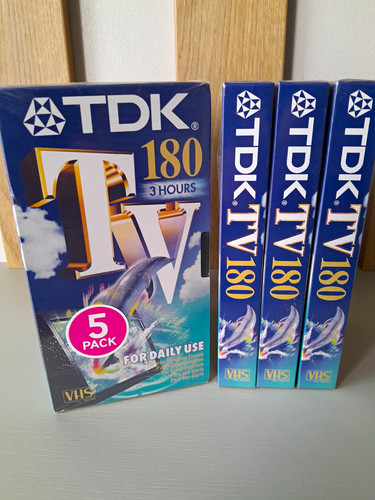 Tdk tv180 vhs blank - tdk, video