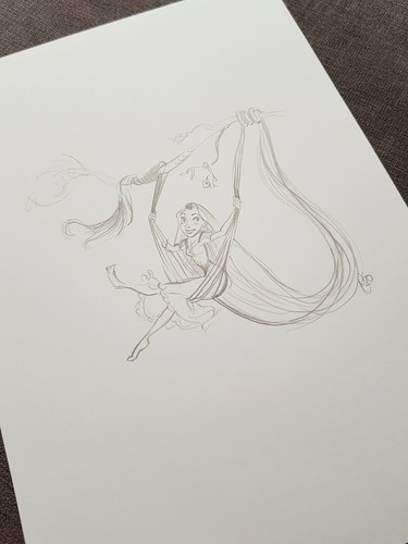 Disney rapunzel sketch - disney,