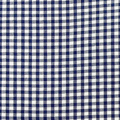Navy blue white - white, gingham