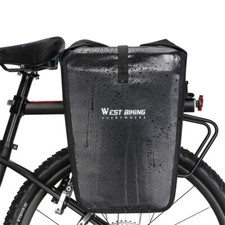 WEST BIKING Full Waterproof Bicycle Single Pannier MTB Bike Rear Rack Bag 25L