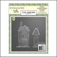 Lisa Horton Crafts 3D EMBOSSING FOLDER 6 x 6" Dimensional HIGH QUALITY LHCEF