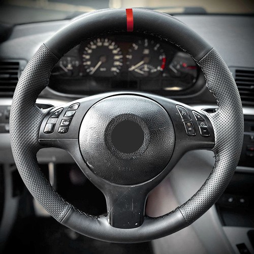 Hand stitch leather steering - leather,