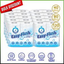 Toilet Roll Easy Flush Soft 2ply Tissue Paper Chemical Thetford Cassette Caravan