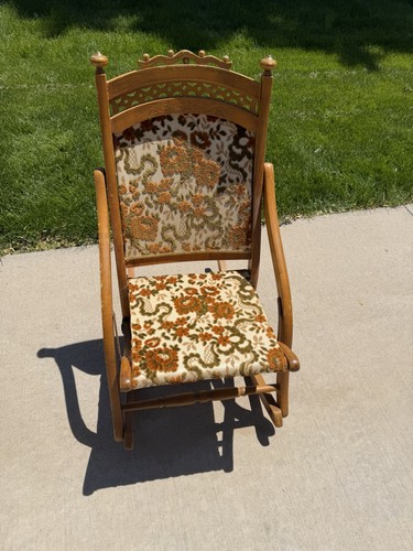 Vintage child folding rocking - child,