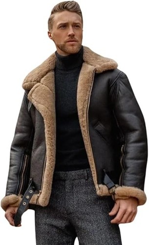 Men brown raf fur shearling - brown,