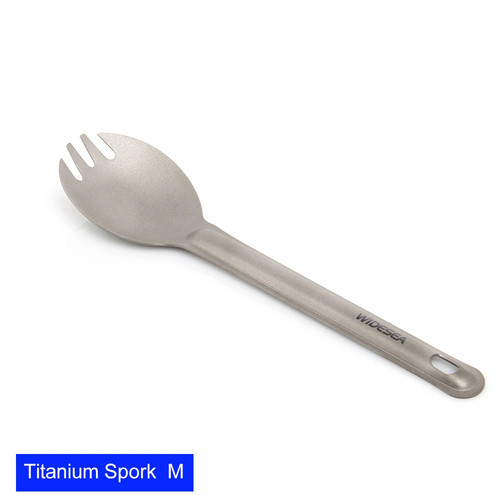 Camping titanium spork spoon - titanium,