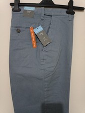 M&S Mens Blue Stretch Chino