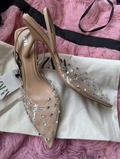 ZARA Slingback Rhinestone High
