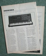 KORG MS-20 Synthesizer ARTICLE 1981 Vintage Keyboard Review