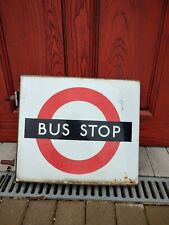 Original Vintage Bus Stop Sign