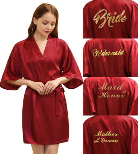 Silksatin wedding robe - wedding,