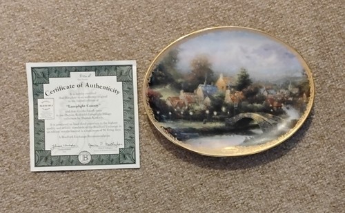 Thomas kinkade plate - 4, of