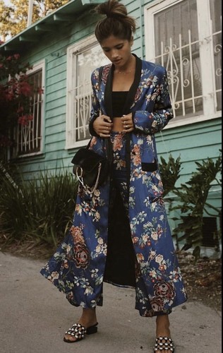 Zara blue floral oriental - blue,