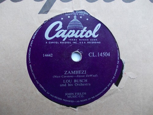 Lou busch zambezi - busch-, rare