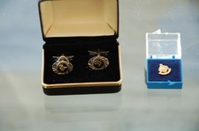 Vintage Masonic Cufflinks & Stud/Lapel Pin