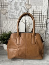 Next Real Tan Leather Tote Bag