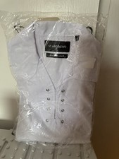 Mens M St.Andrews Scottish Highland Jacobite Jacobean Ghillie Shirt White New