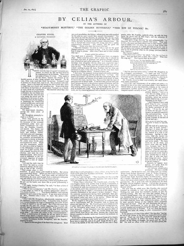 Old antique print 1877 - old,