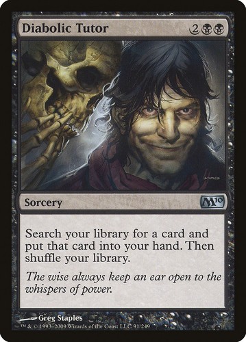 Diabolic tutor demonic - diabolic, (ex/nm)