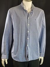 Viyella 100%  Pure Cotton Blue Check Smart Casual Shirt Size XXL