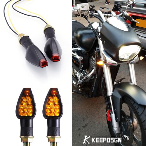 10mm amber led mini turn - 2x,