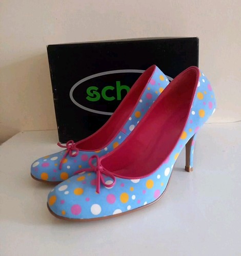 Schuh mid blue spot heel - blue,