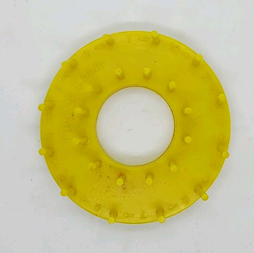 Plastic yellow flower loom - plastic,
