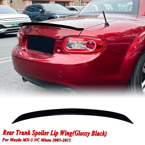 Gloss black rear trunk - black,