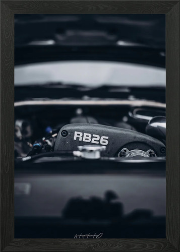 Engine framed wall art - rb, 26