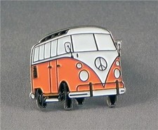 Camper van. Orange split