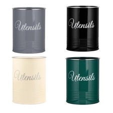 Utensil crock holder - crock, round
