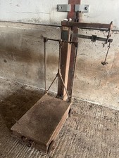 Vintage Avery Farm Sack Platform Weighing Scales With Weights Barn Find Garden