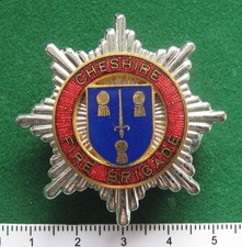 Cheshire Fire Brigade cap badge